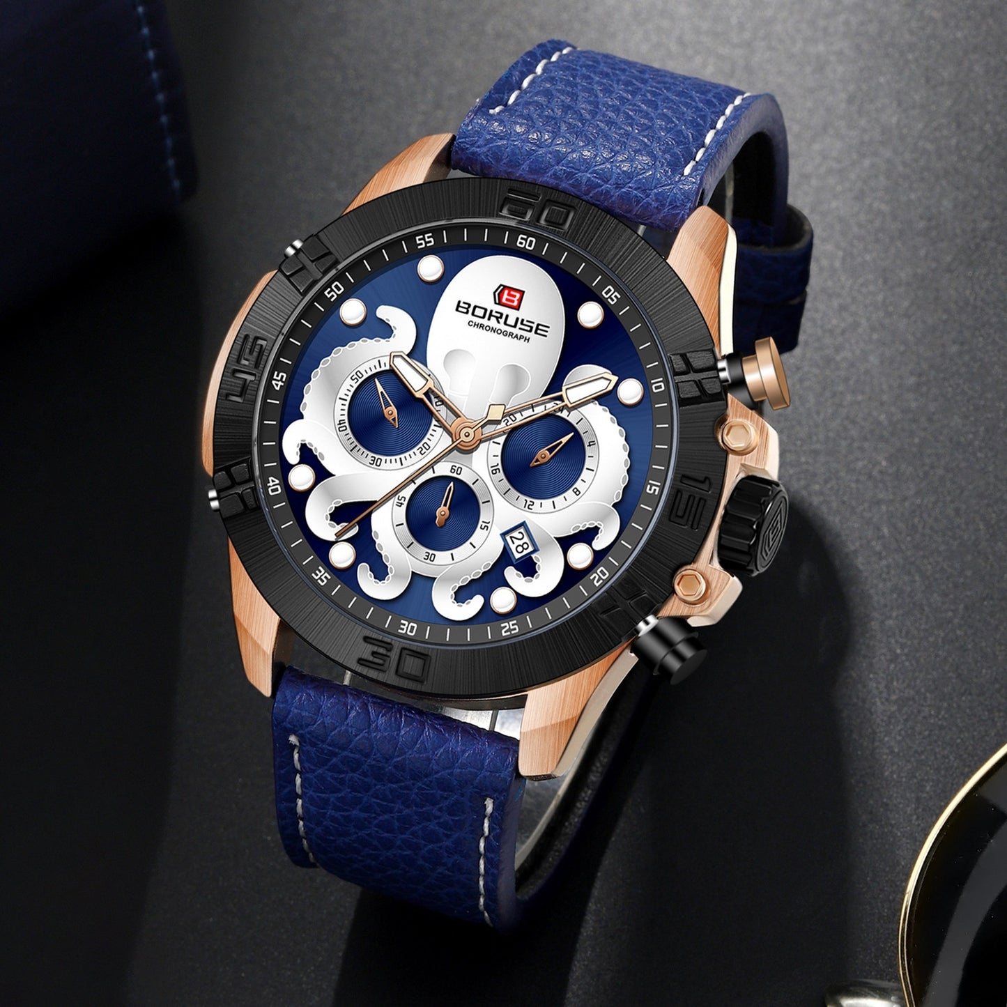 Men's Octopus Waterproof Luminous Quartz Watch