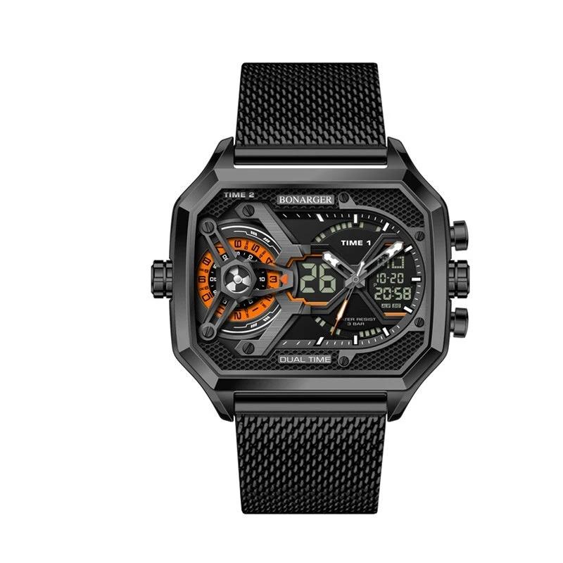 Men's Electronic Multi-functional Sports Luminous Waterproof Watch