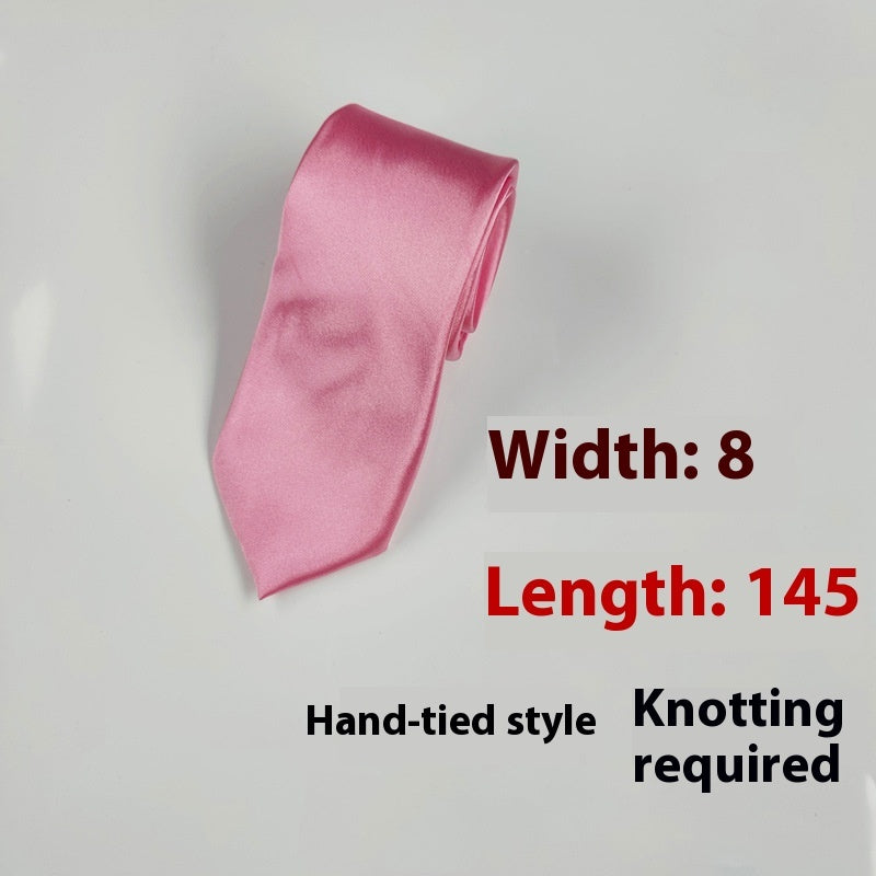 Men's 8cm Plain Suit Tie