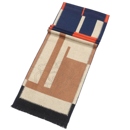 Men's Color Blocking Scarf