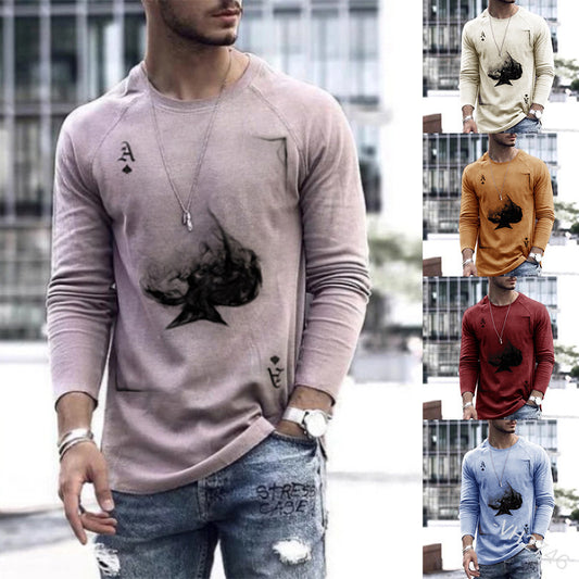 Men's Long Sleeve Loose T-Shirts