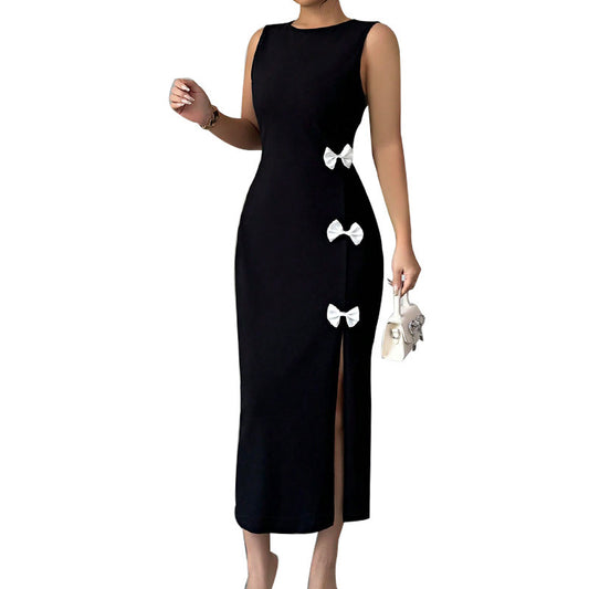Spring And Summer European And American Style Elegant Slim Fit Dress