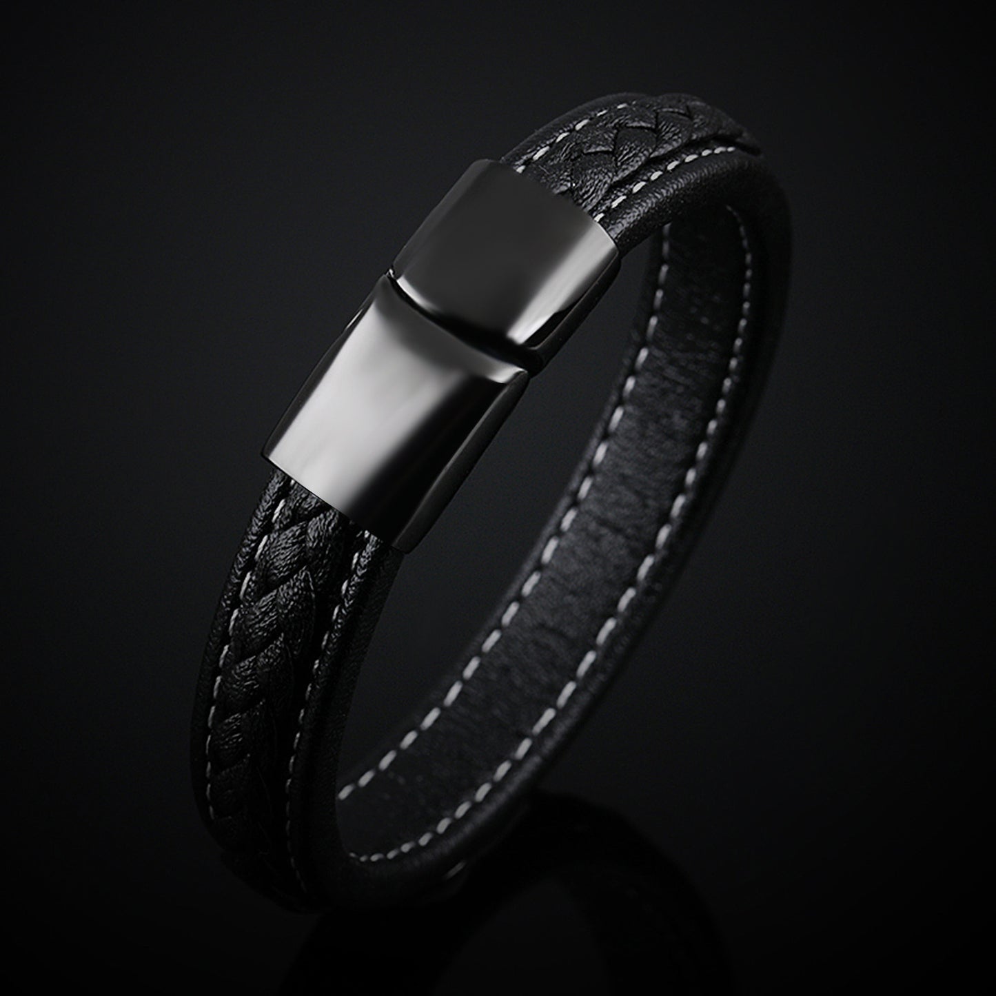 Men's Black Titanium Steel Bracelet