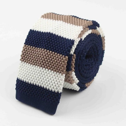 Men's Knitted Leisure Striped Ties