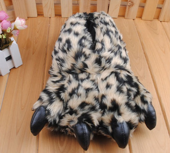 Warm Leopard Slippers