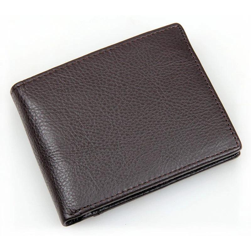 Men's Short Leather Wallet by GJG Denim