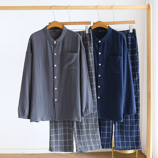 Men's Cotton Gauze Pajama Set
