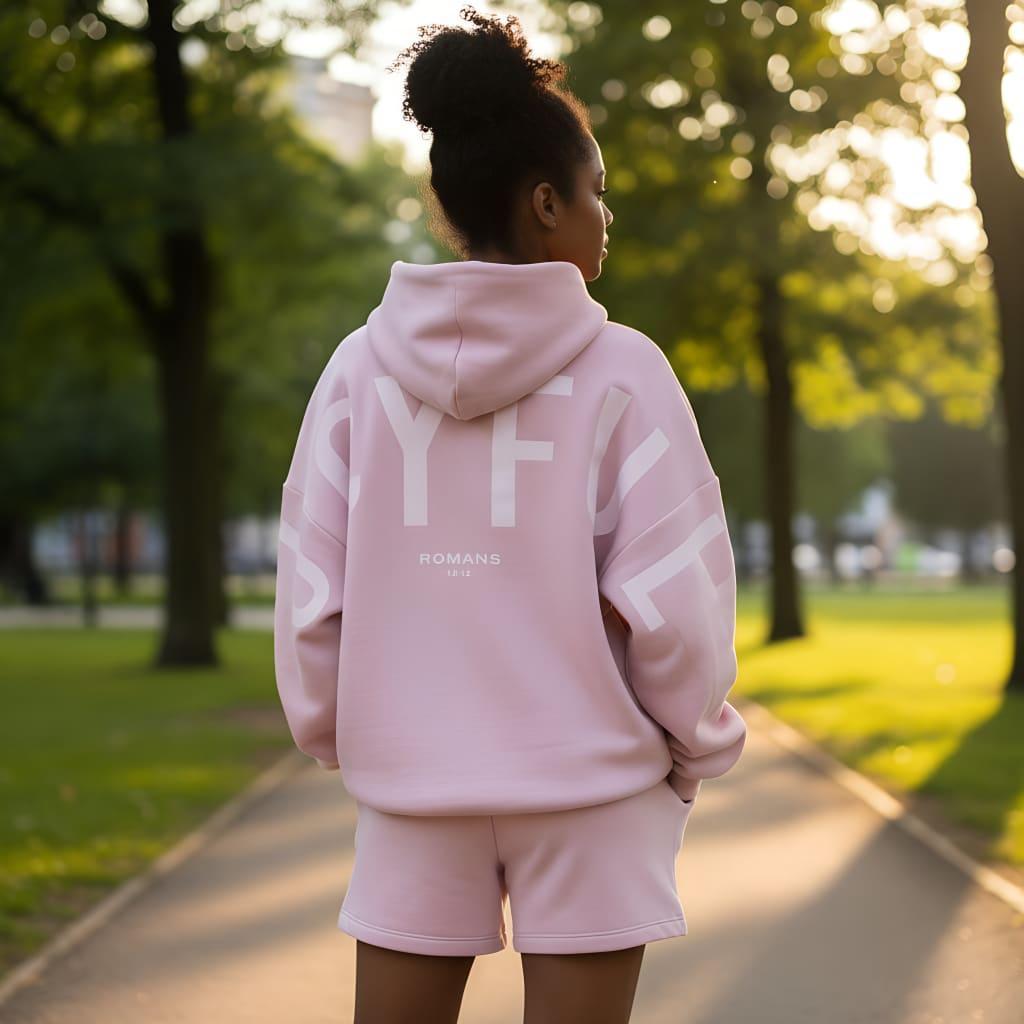 Men's Loose Letter Printed Hooded Sweater