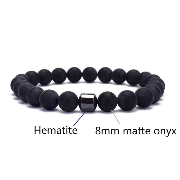 Men's Natural Gemstone Bracelet Vintage