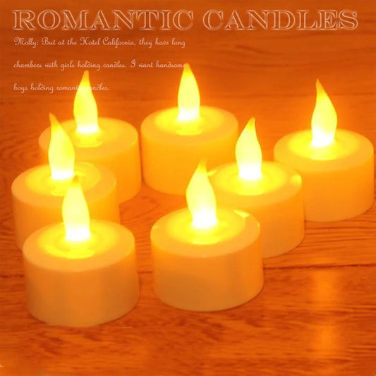 12 LED Rechargeable Electronic Candles by GJG Denim