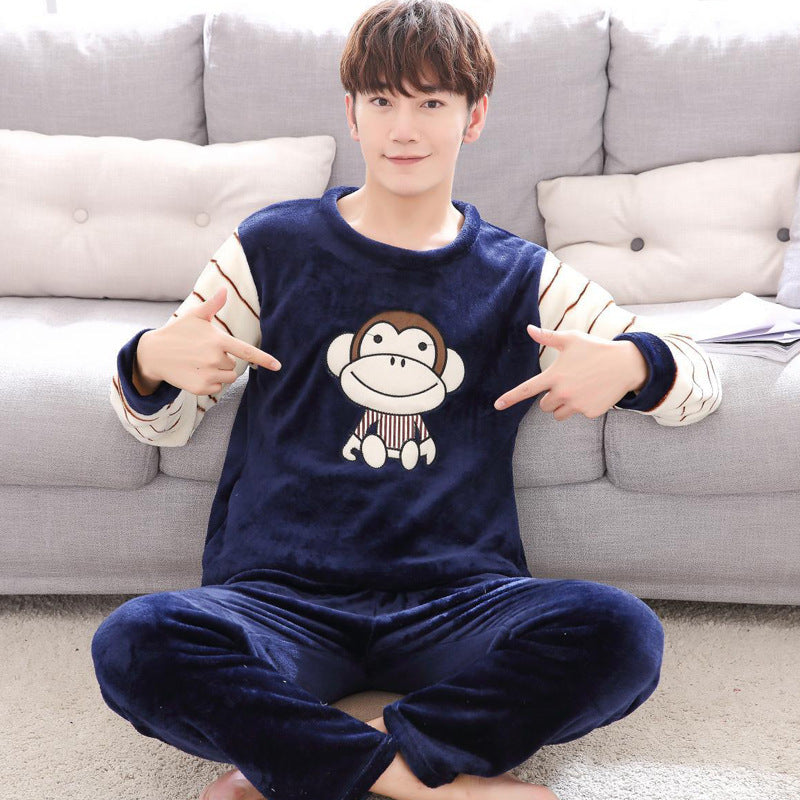 Men's Pajamas Thick Fleece Pajamas