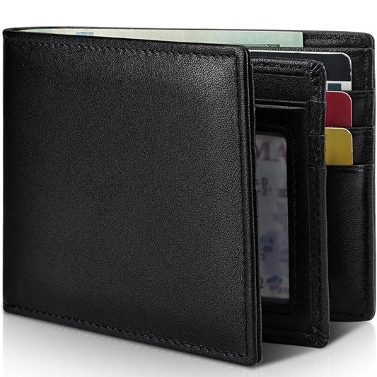 Men's Practical And Convenient Short Leather Wallet by GJG Denim