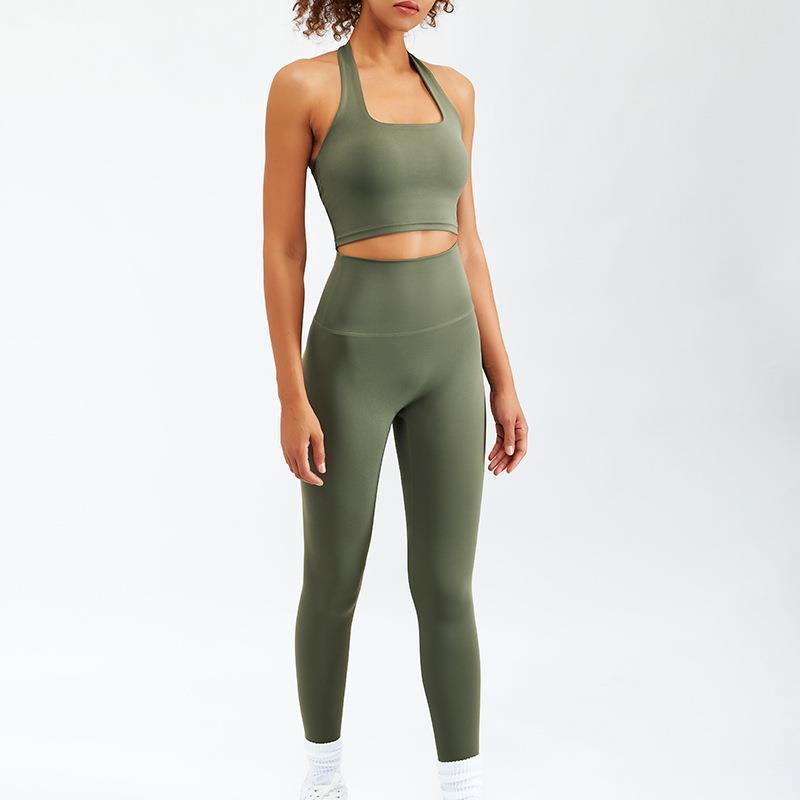 Nude Feel Yoga Long-sleeve Zipper Workout Clothes Suit
