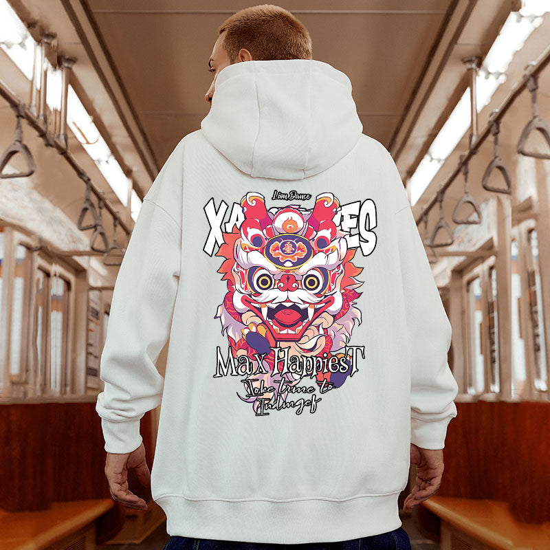 Men's Loose Hooded Sweater