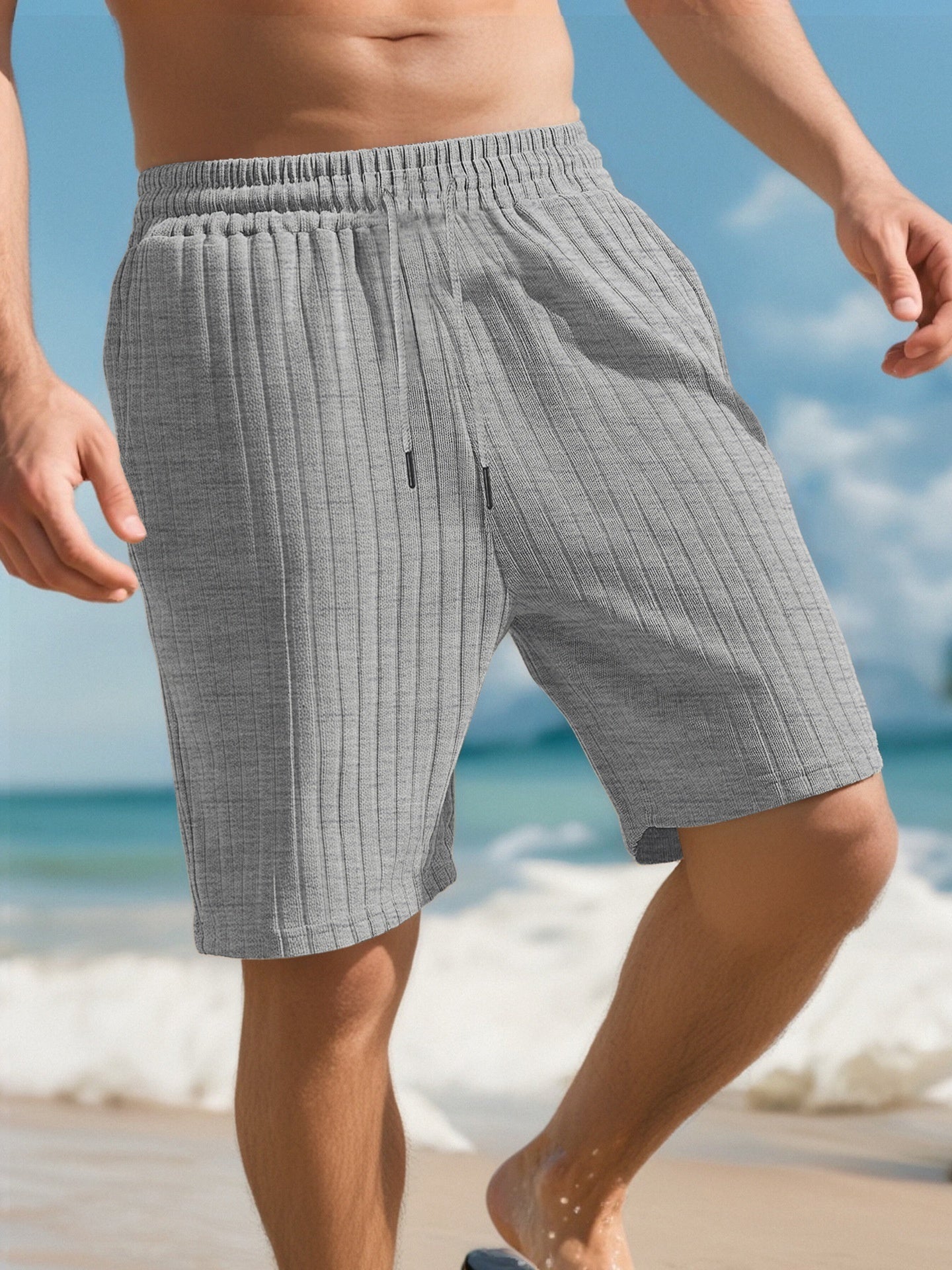 Sports Shorts Multi-bag Lace Men's Striped Beach shorts