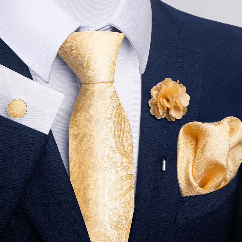 Men's Tie and Pocket Square Combo