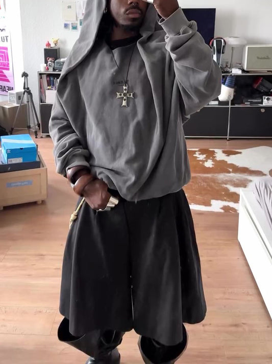 Men's Casual Loose Hood Hoodie