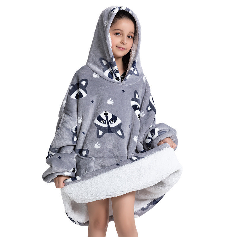 Composite Children's Flannel Lambswool Home Pajamas