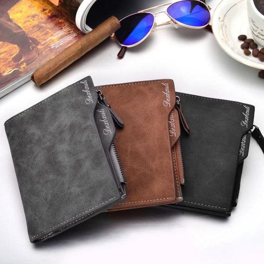 Men's Short Multifunctional Wallet by GJG Denim