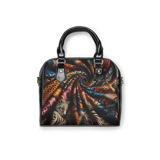 Vibrant Leopard Print Shoulder Handbag - Trendy Tote for Fashion Lovers