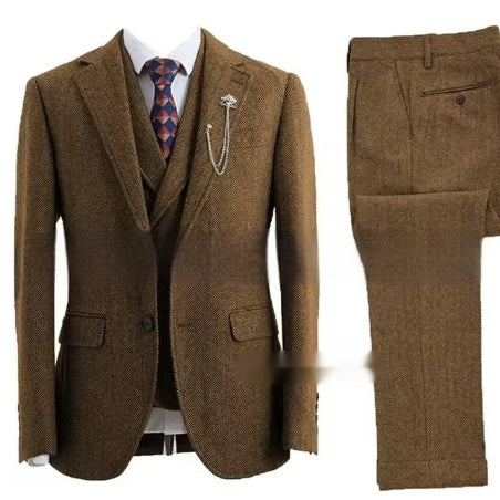 Men's Casual Three-piece Suit