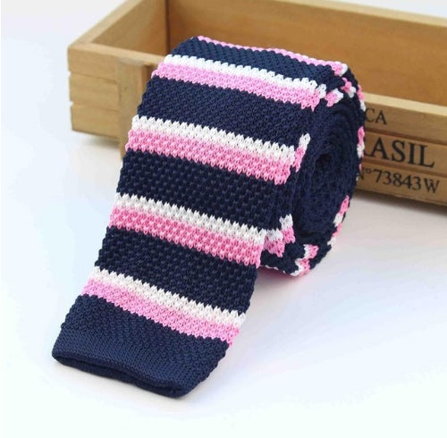 Men's Knitted Leisure Striped Ties