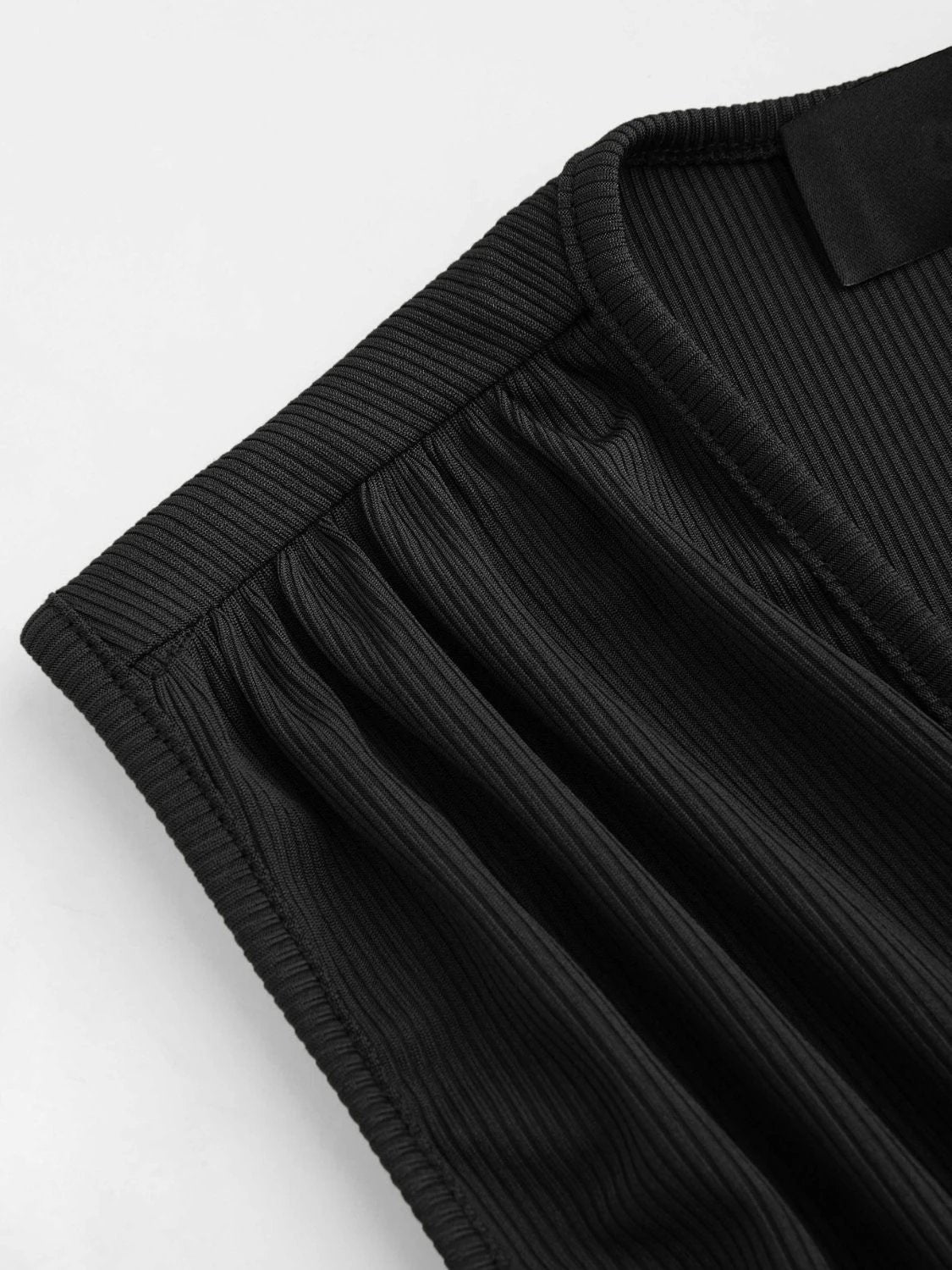 Ruched Plunge Sleeveless Romper by VYSN