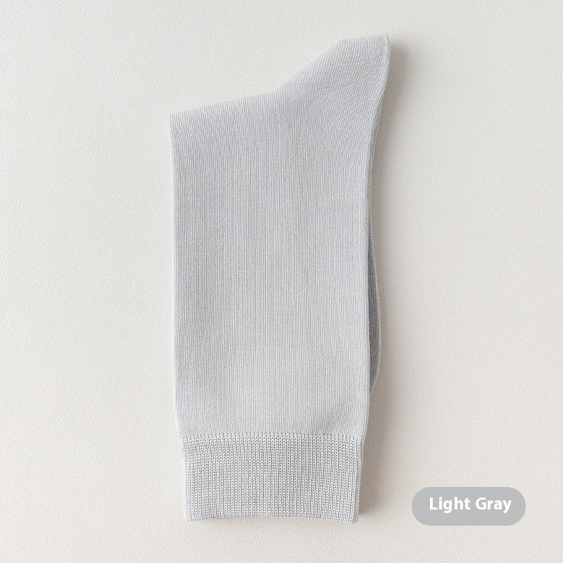 Men's Mid-calf Pure Cotton Business Socks