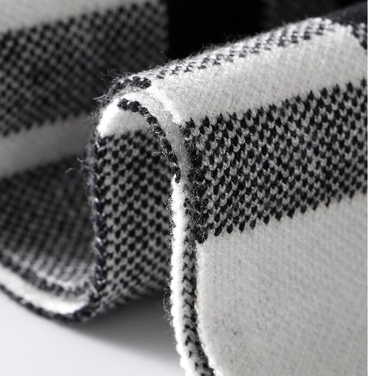 Cashmere-like Plaid Long Men's Scarf