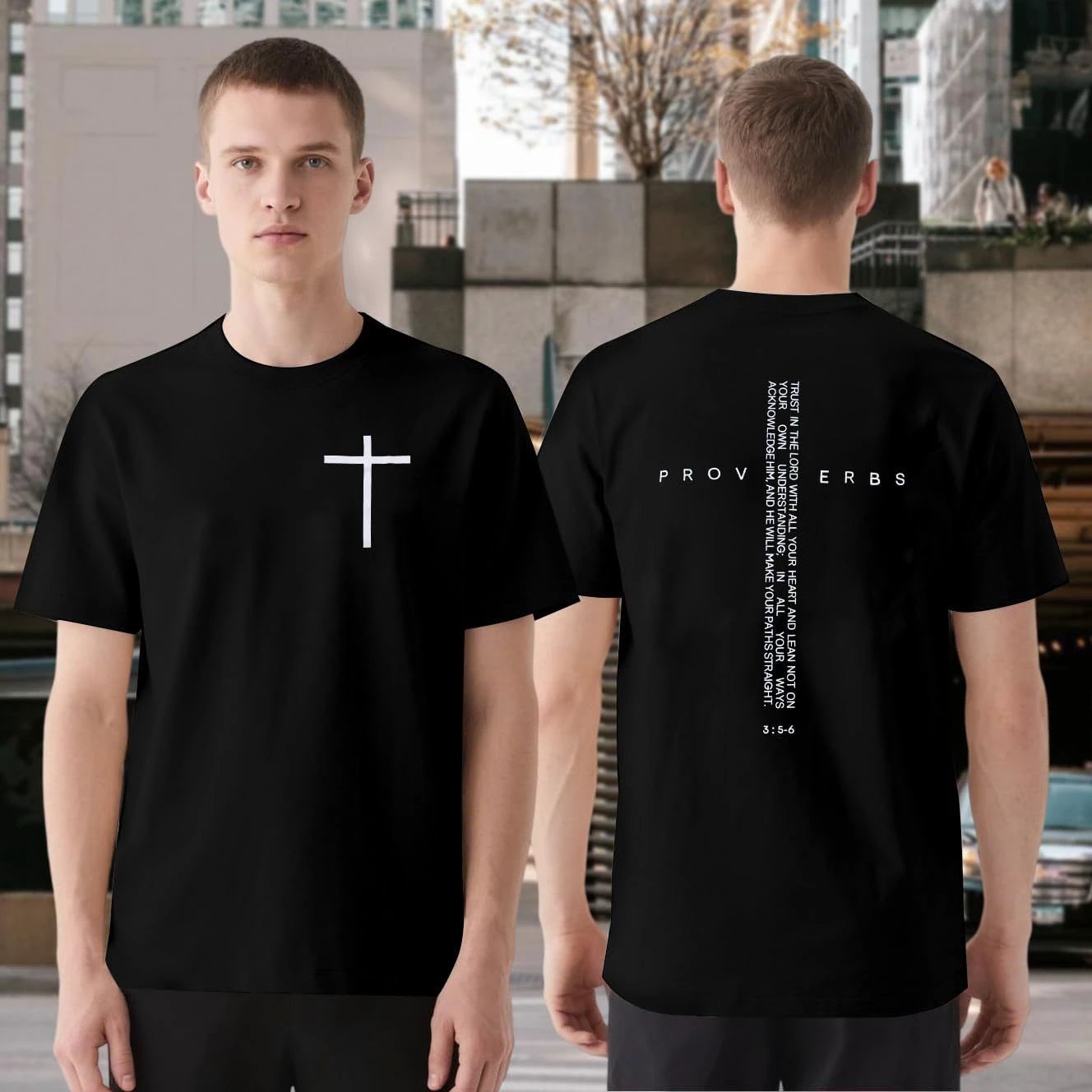 Loose Short Sleeve T-shirt For Men by GJG Denim