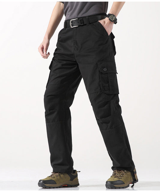 Men's Three-dimensional Pocket Straight-leg Cargo Pants