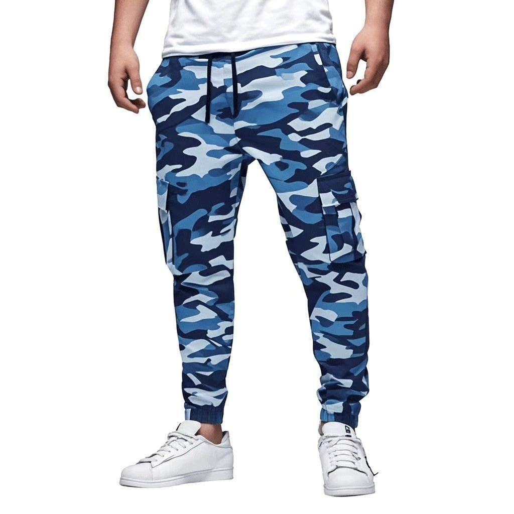 Men's Multi-pocket Drawstring Leisure Pants