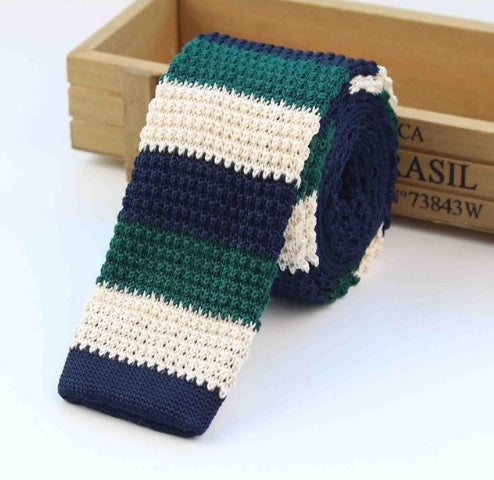 Men's Knitted Leisure Striped Ties
