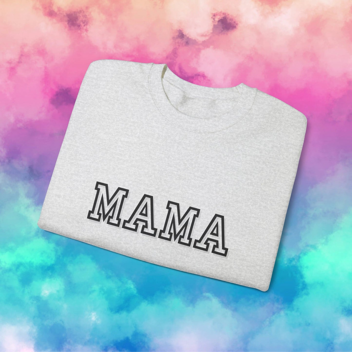 Mama Varsity Crewneck Sweatshirt by Coco’s Tee Boutique
