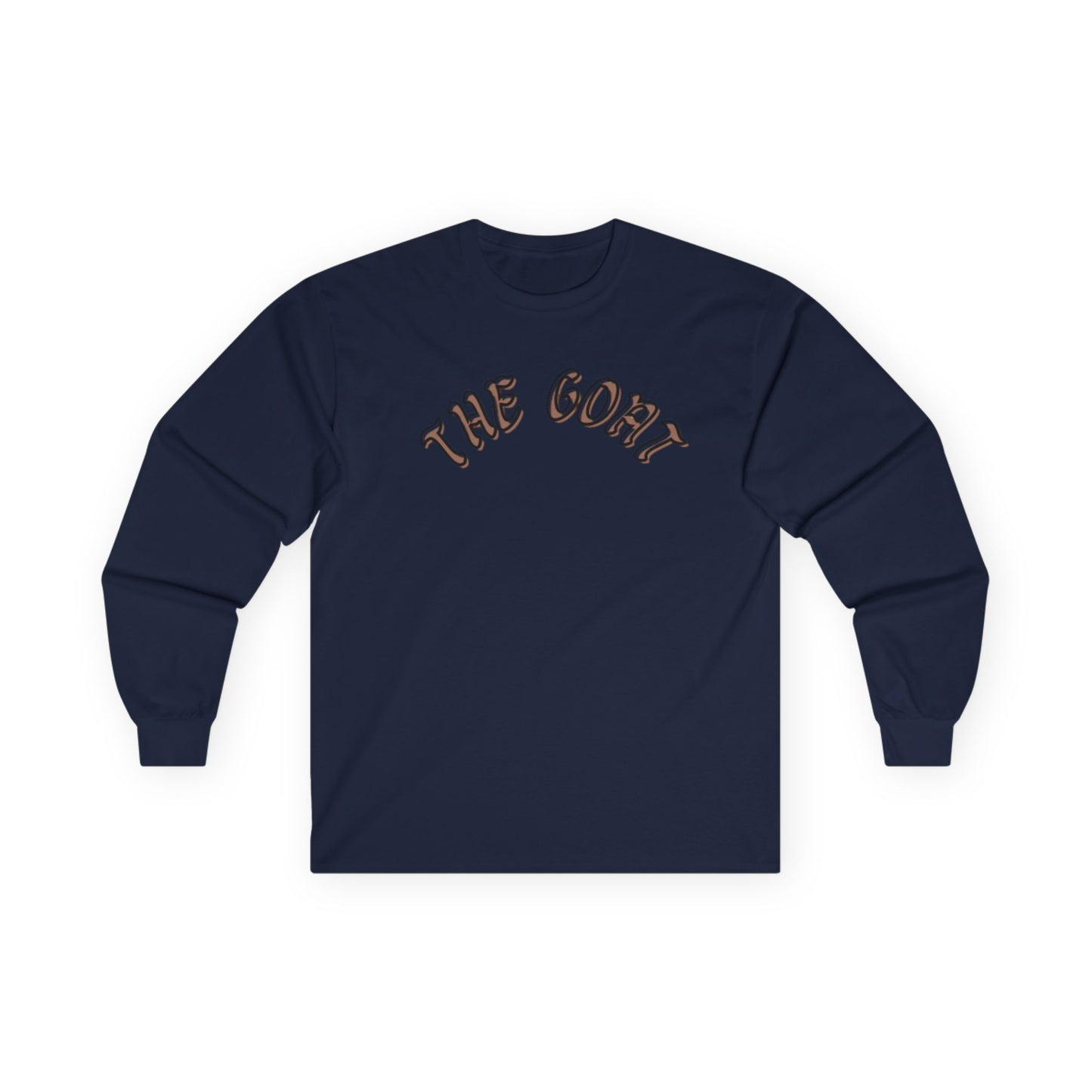 The GOAT Unisex Long Sleeve Tee, Casual Wear, Perfect for Sports Fans, Gift for Him or Her, Iconic Statement Shirt