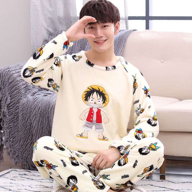Men's Pajamas Thick Fleece Pajamas