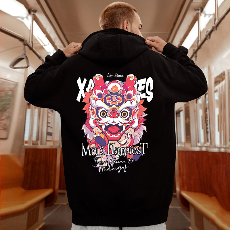 Men's Loose Hooded Sweater