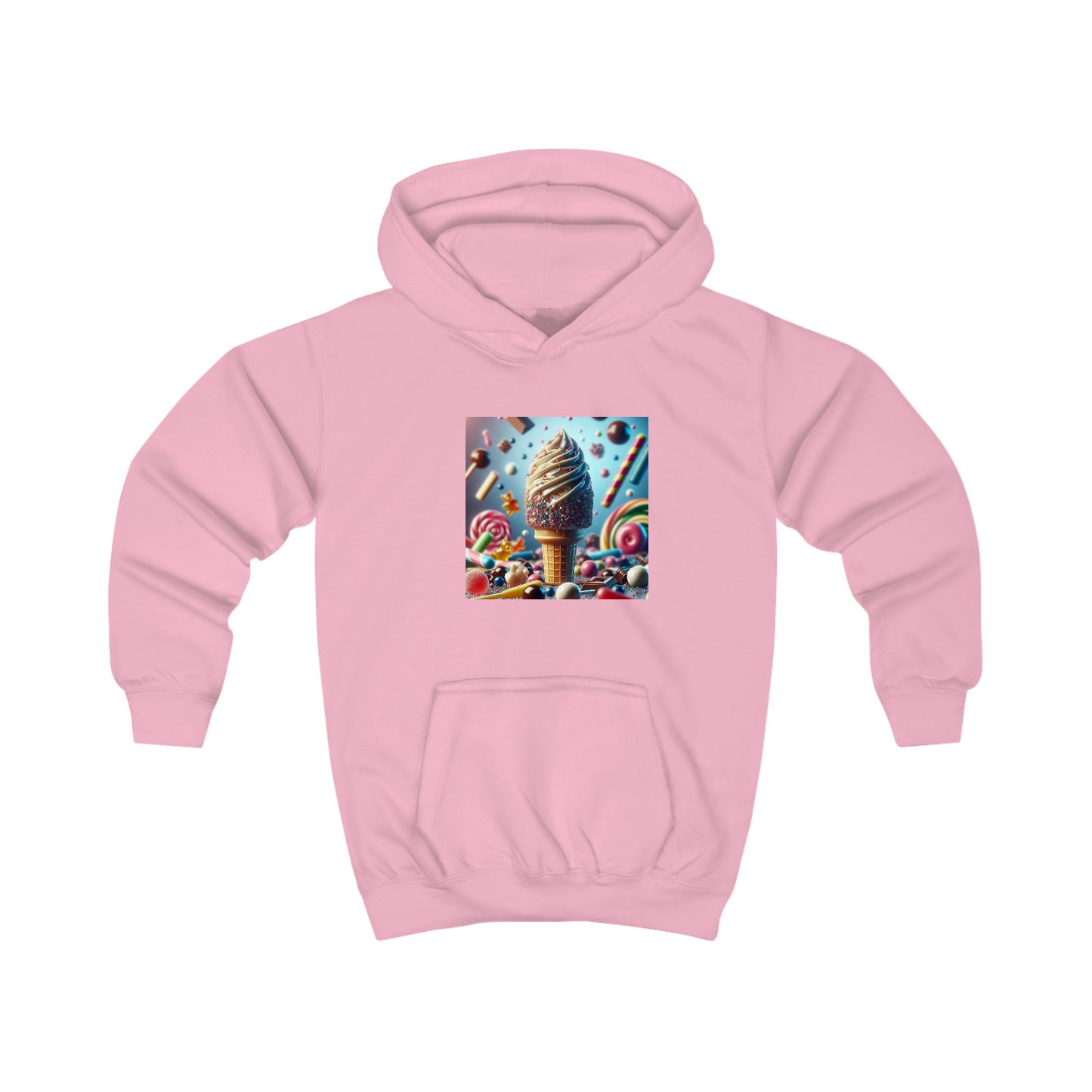 Ice Cream Fun Kids Hoodie - Colorful Candy Design