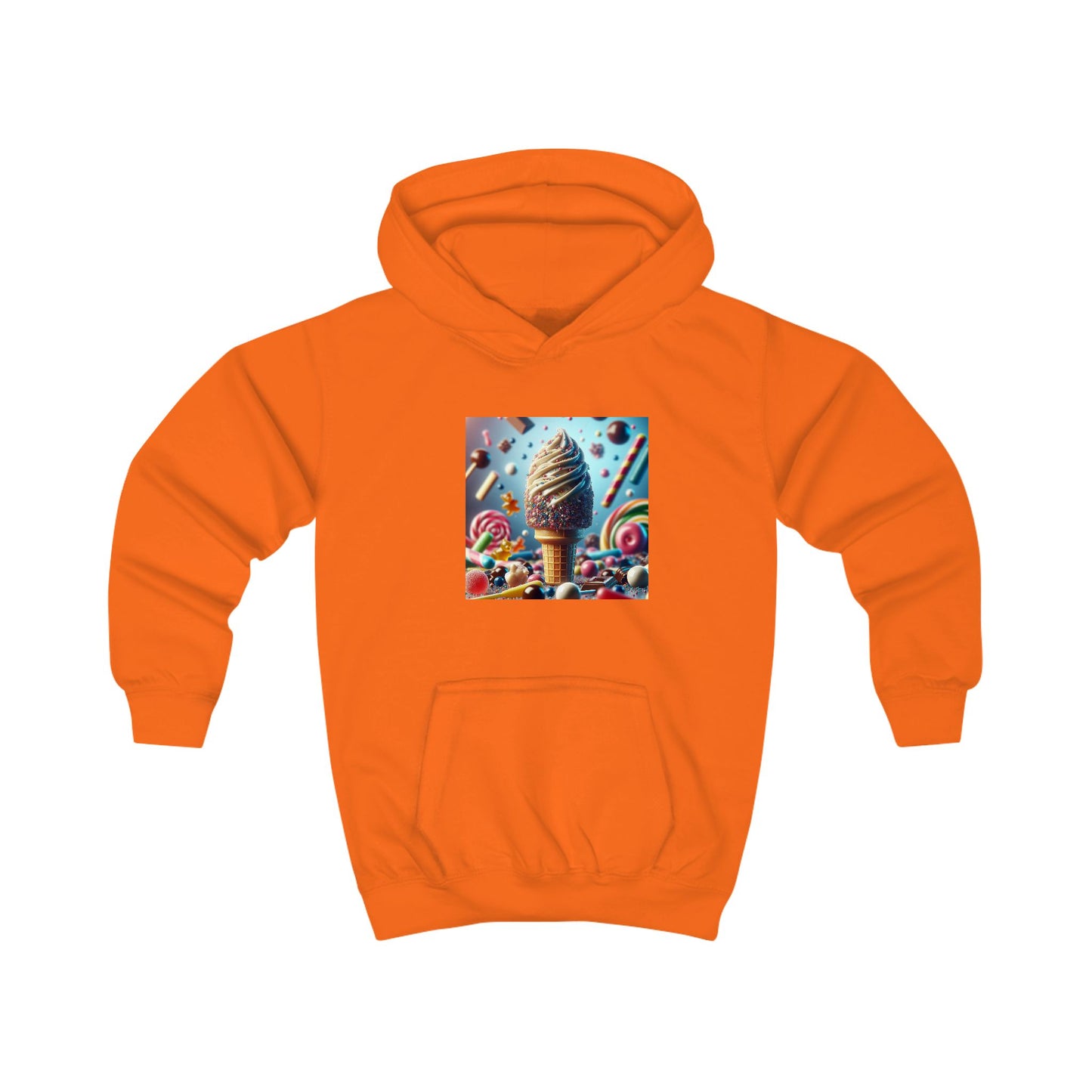 Ice Cream Fun Kids Hoodie - Colorful Candy Design