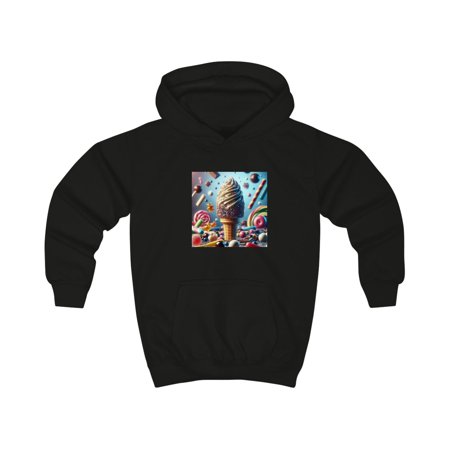 Ice Cream Fun Kids Hoodie - Colorful Candy Design
