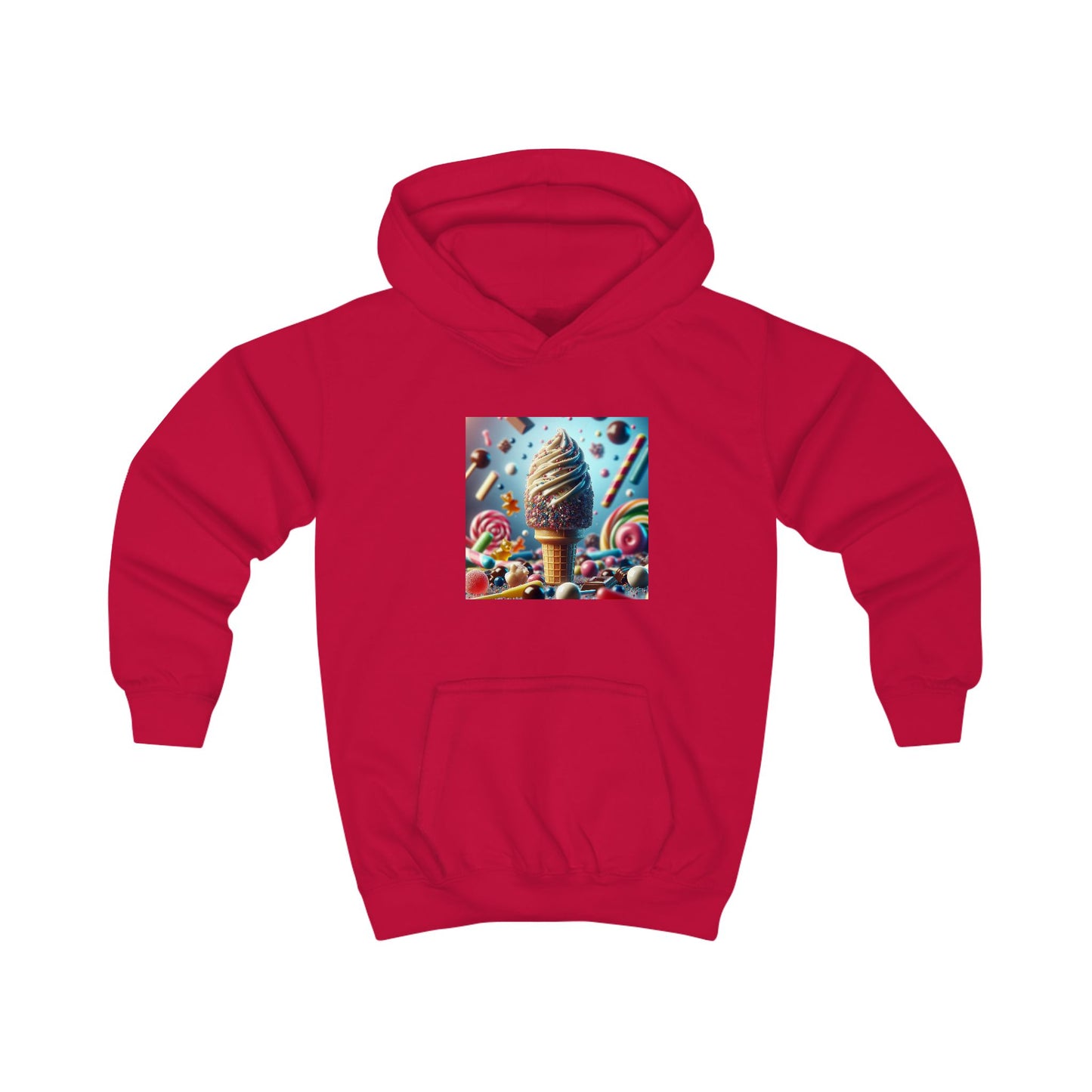 Ice Cream Fun Kids Hoodie - Colorful Candy Design