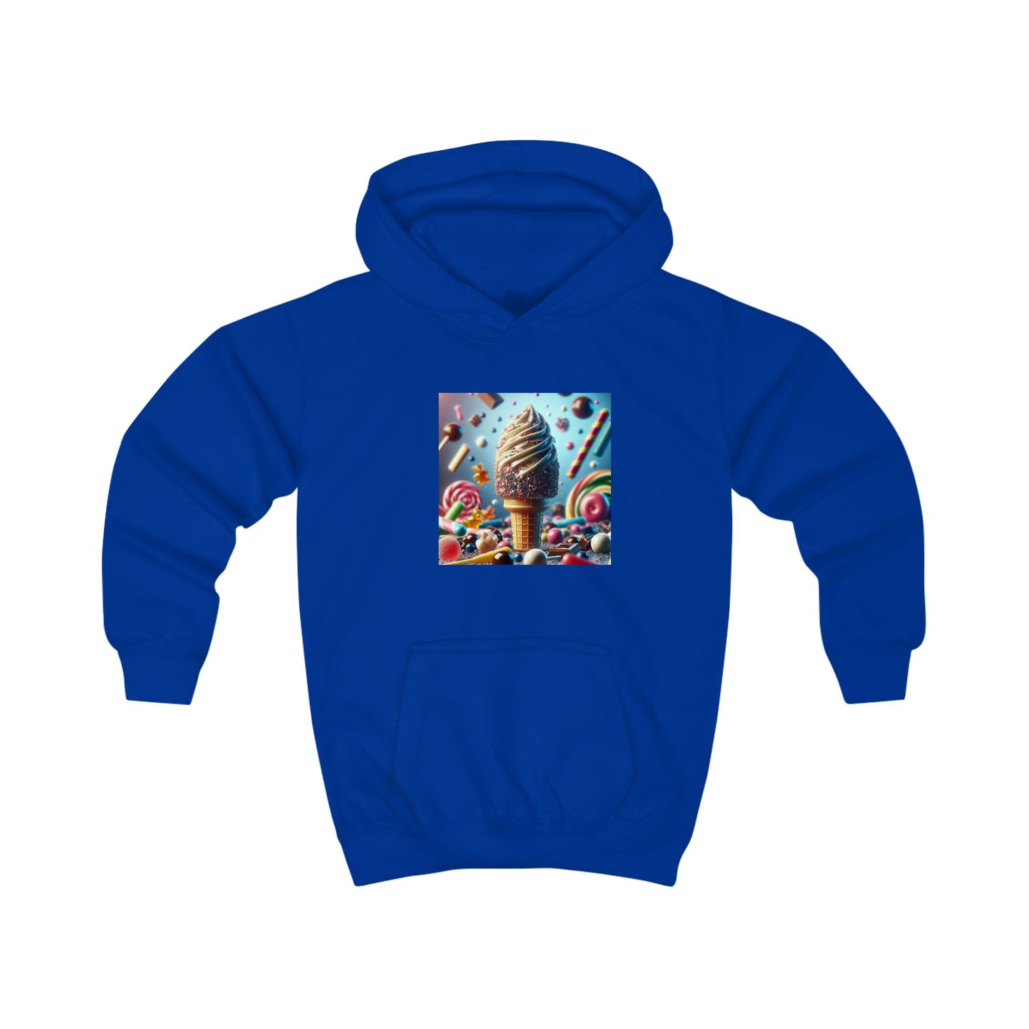 Ice Cream Fun Kids Hoodie - Colorful Candy Design