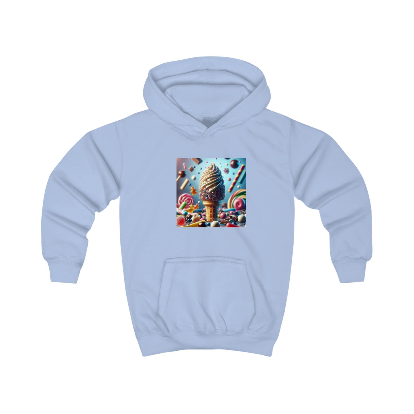 Ice Cream Fun Kids Hoodie - Colorful Candy Design