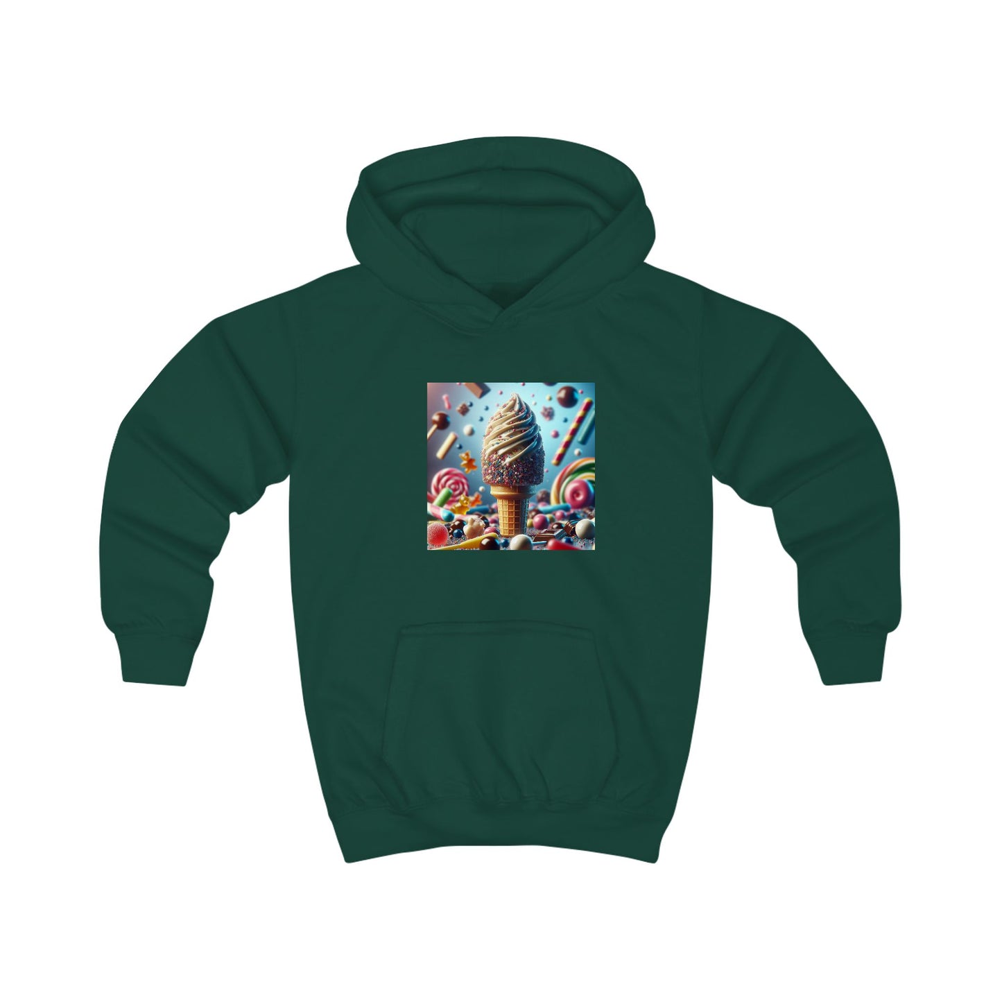 Ice Cream Fun Kids Hoodie - Colorful Candy Design