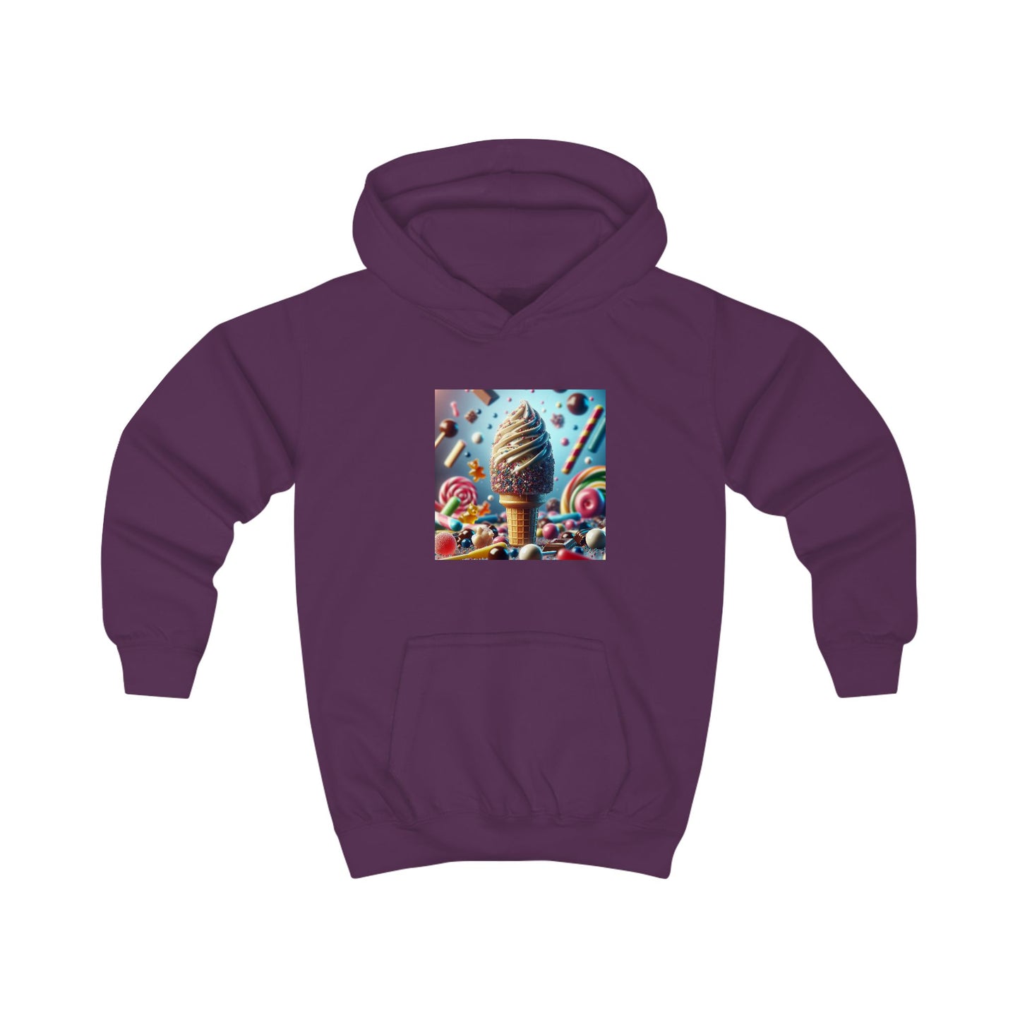 Ice Cream Fun Kids Hoodie - Colorful Candy Design