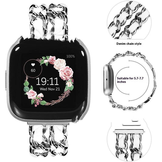 Stainless Steel Denim Chain Strap