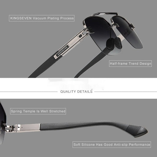 Mens Anti-Blinding Color-Changing Polarized Sunglasses