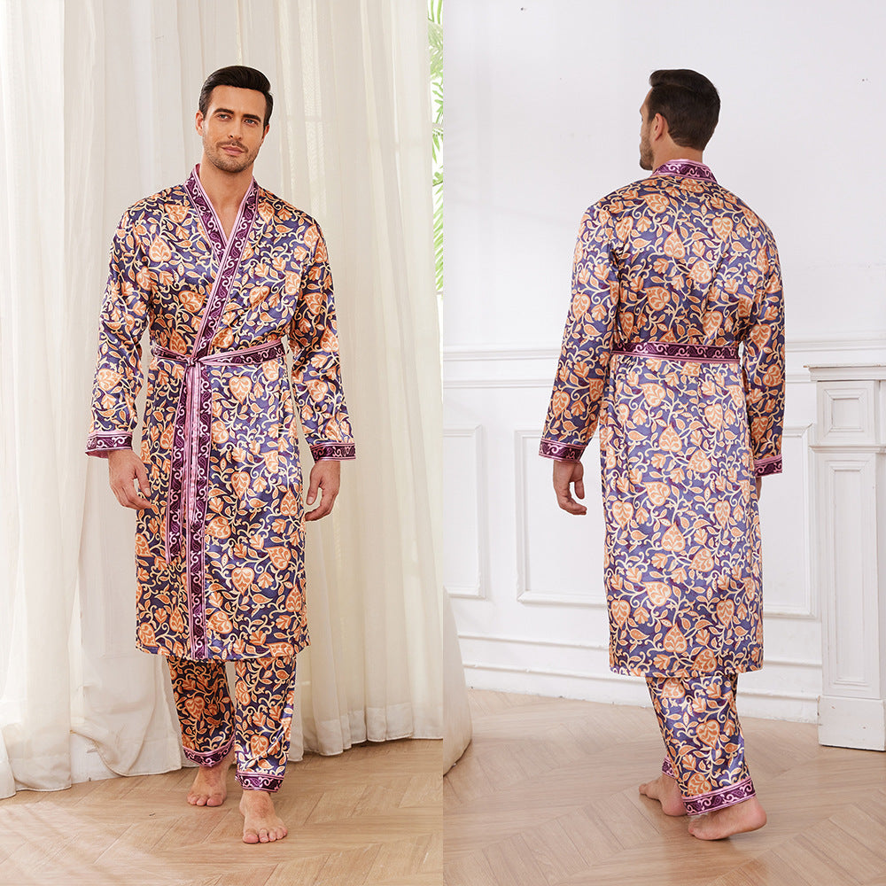 Men's Long Sleeve Pajamas Set