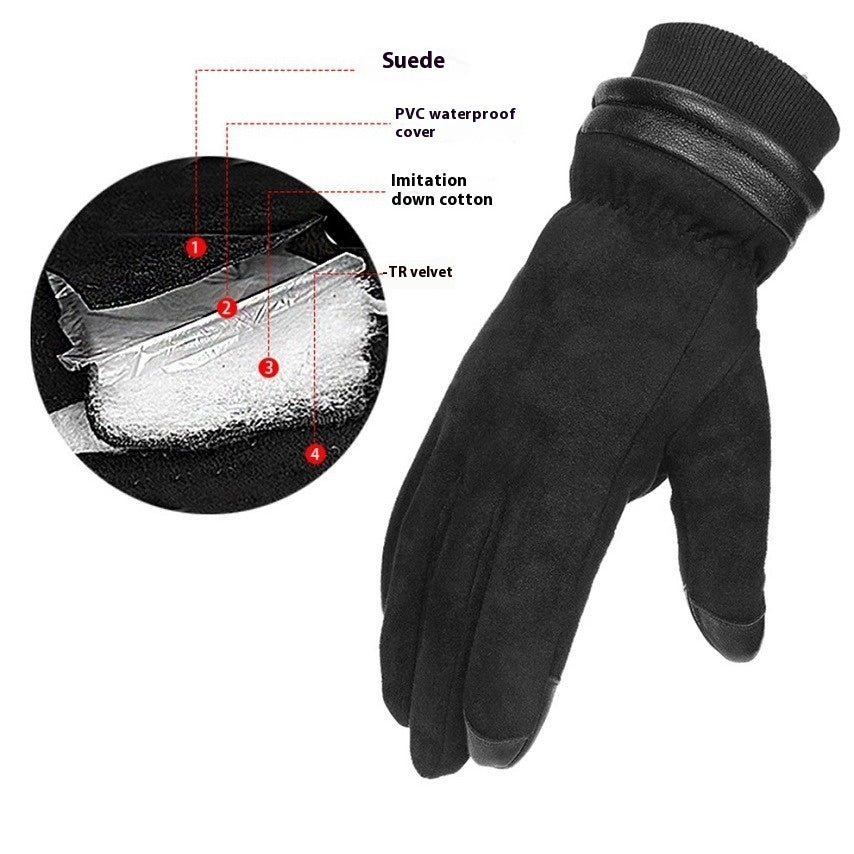 Men's Warm Hiking And Climbing Ski Gloves