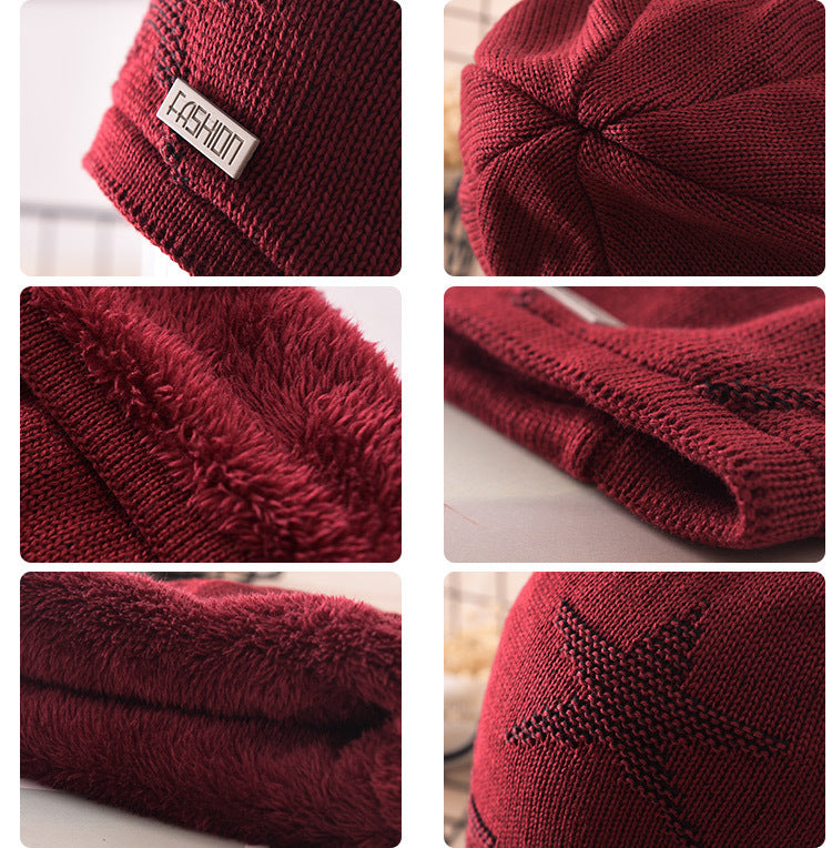 Men's Fashion Knitted Outdoor Warm Woolen Beanie